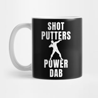 Mens Shotput Power Dab Athlete Gift Mug